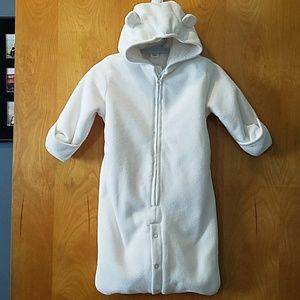 Baby Gap bunting, white, newborn